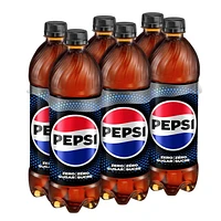 Pepsi Zero Sugar Cola, 710mL Bottles, 6 Pack, 6x710mL