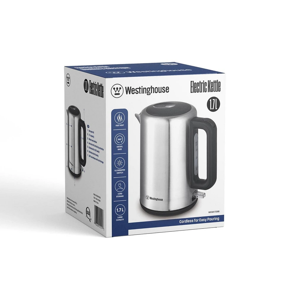 Bouilloire en acier inoxydable Westinghouse 1,7 L
