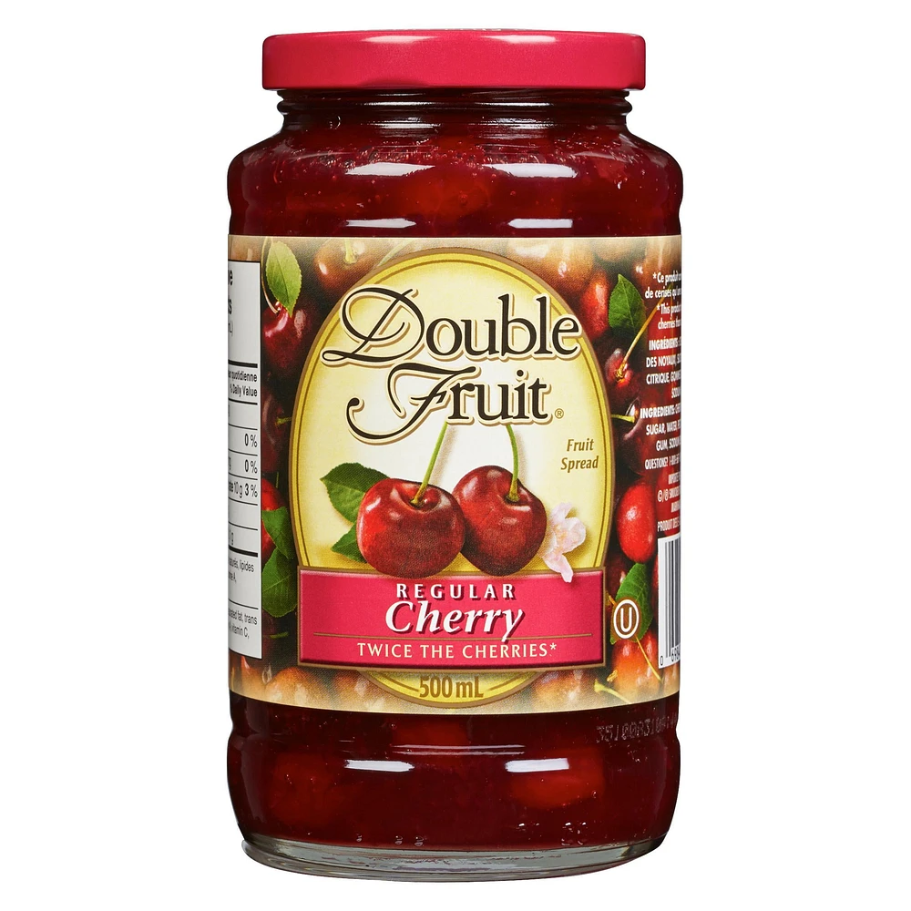 Double Fruit Regular Cherry Fruit Spread 500mL