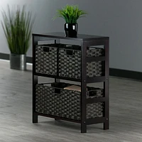 Leo 4pc Storage Shelf with Basket Set