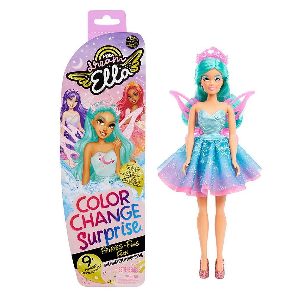 Poupée fée MGA's Dream EllaMC Color Change SurpriseMC série Céleste - DreamEllaMC fée bleu sarcelle inspirée de la lune
