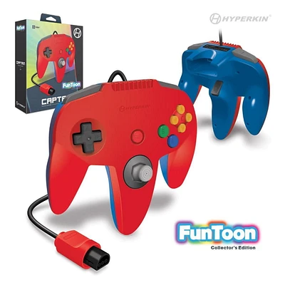 Hyperkin Captain Premium Controller Funtoon Collectors Edition For N64® (Hero Red)