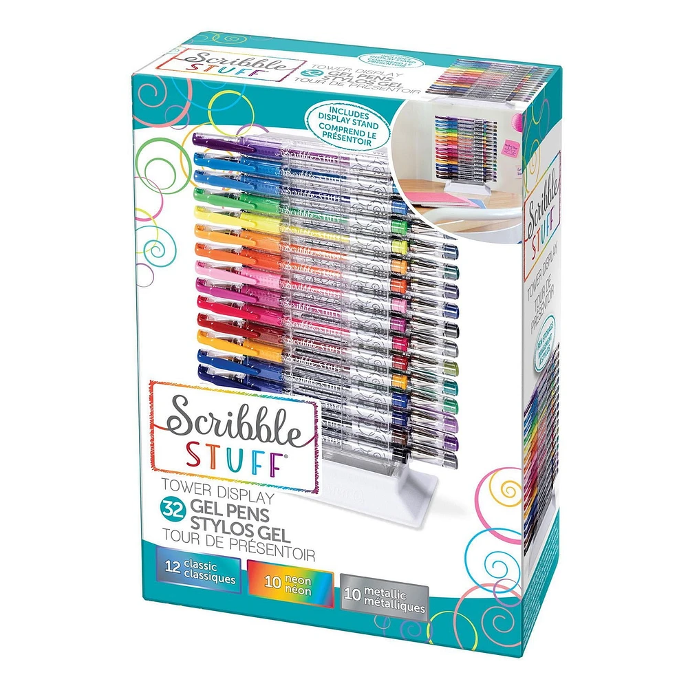 La Tour GelPen 32 pièces de Scribble Stuff