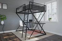 X-Loft Bunk Bed, Black
