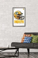 NFL Green Bay Packers - Drip Helmet 20 Wall Poster, 22.375" x 34"