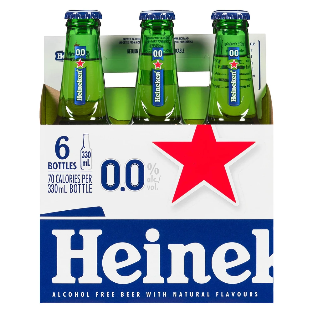 Heineken 0.0 Bottles, Heineken 0.0 Btl 330ml NonAlc