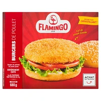 Chicken Breast Burgers Breaded and fully cooked, Flamingo, Chicken Breast Burgers Breaded and fully cooked,  680 g 11g meat protein