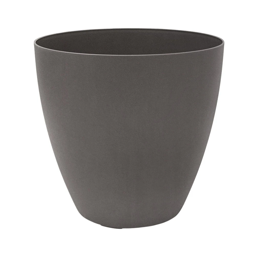 24" Madison Jardinière, Anthracite 14" Round Ronde, 25.6L