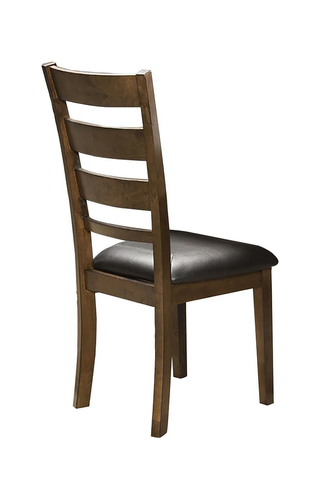 Topline Home Furnishings Rustic Wooden Side Chairs