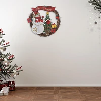 Grand Cintre En Bois Pour Couronne De Bonhomme De Neige Let It Snow