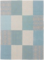 ECARPETGALLERY 5'8" x 7'8" Contemporary Collage Handmade Area Rug for Living Room, Dining Room and Bedroom in Grey