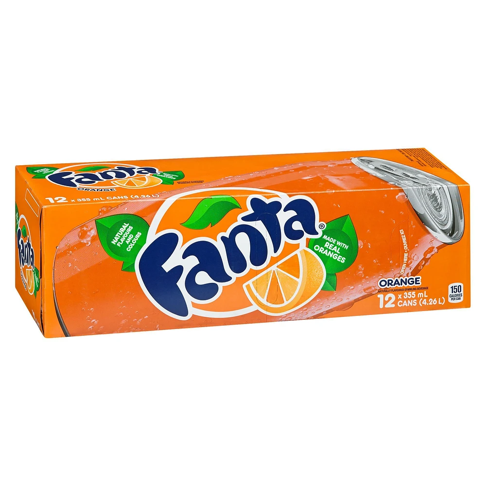 Fanta Orange 355mL Cans, 12 Pack