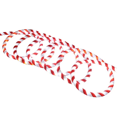 18Ft LED Candy Cane Rope Lights