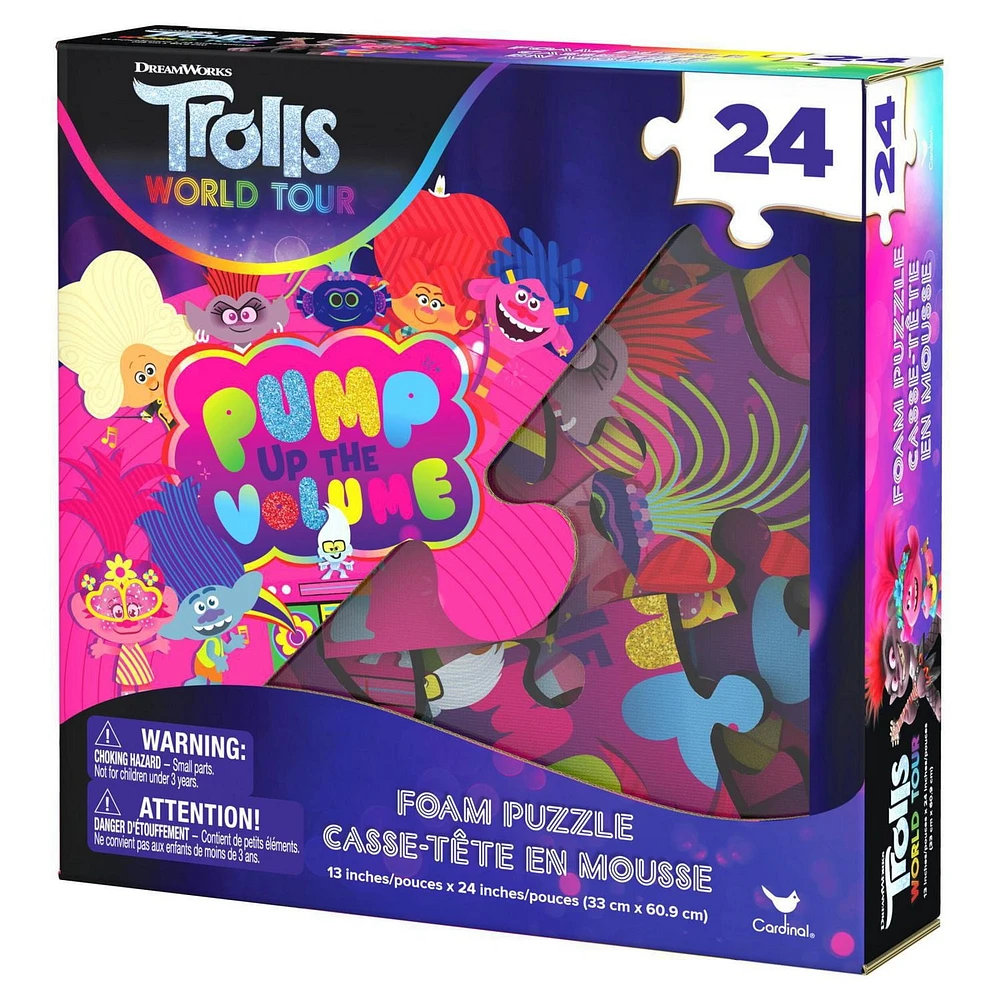 Trolls 2, Puzzle en mousse pour les enfants à partir de 4 ans