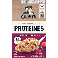 Quaker High Protein Triple Berry Instant Oatmeal, 228g