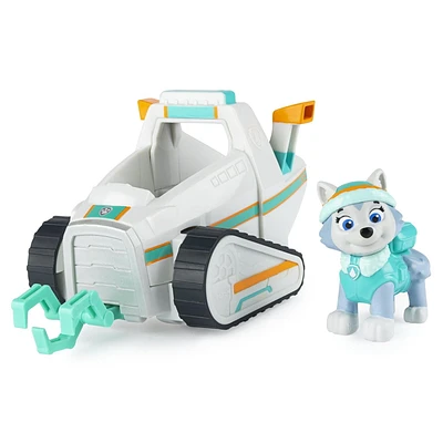 PAW Patrol, Déneigeuse d'Everest avec figurine à collectionner, pour les enfants à partir de 3 ans