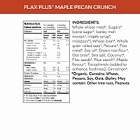 Nature's Path Flax Plus Maple Pecan Crunch Cereal, NP Flax Plus Cereal