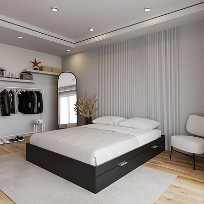 Nexera Hunter 2-Drawer Storage Bed
