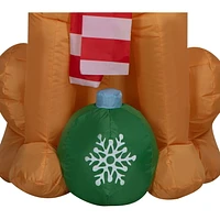 Christmas Inflatable Max with Scarf and Ornament