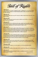 The United States of America - Bill of Rights Wall Poster