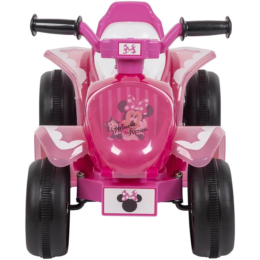 Minnie de Disney, jouet porteur, 6 volts, Quad pour les filles par Huffy, Rose