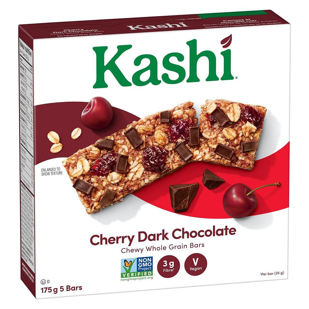 Kashi Whole Grain Bars, Cherry Dark Chocolate, 175g, 5 bars, 5 x 35g