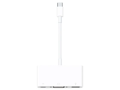 Apple USB-C VGA Multiport Adapter, <ul><li>The USB-C VGA Multiport Adapter lets you connect your USB-C or Thunderbolt 3 (USB-C)-enabled Mac and iPad Pro to a VGA display, while also connecting a standard USB device and a USB-C charging cable.</li><li>The USB-C VGA Multiport Adapter allows you to mirror your Mac or iPad Pro </li></ul>