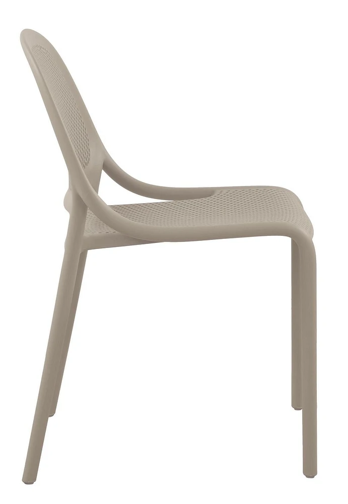 Chaise à dîner sans accoudoirs Summer Greige (4 chaises/boîte)