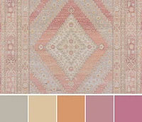 ECARPET Poppy 4'0" x 6'0" Traditional Area Rug for Living Room, Bedroom, Dining Room, Entrance, Hallway and More.