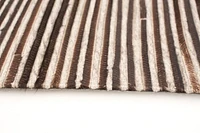 ECARPETGALLERY 5'3" x 7'7" Contemporary Cowhide Patchwork Handmade Area Rug for Living Room, Dining Room and Bedroom in Brown