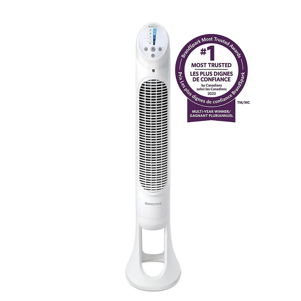 Ventilateur tour de 101 cm pièce entière QuietSetᴹᴰ 5 HYF260WC Honeywell