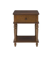 Table d'appoint Rivera, Noisette