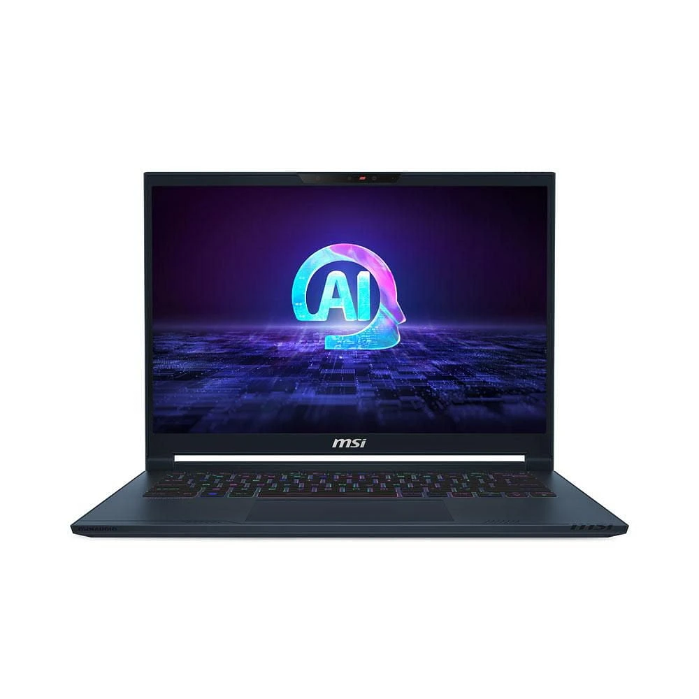 Ordinateur portable Ultra fin et légerStealth 14 AI Studio A1VGG-040CA de MSI 14 po OLED 120Hz Intel® Core™ Ultra9-185H RTX 4070 32 Go DR5 1 To NVMe SSD Win 11