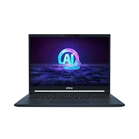 Ordinateur portable Ultra fin et légerStealth 14 AI Studio A1VGG-040CA de MSI 14 po OLED 120Hz Intel® Core™ Ultra9-185H RTX 4070 32 Go DR5 1 To NVMe SSD Win 11