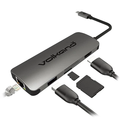 VolkanoX- Station d'accueil Multiport USB Type C – Série Core Dock
