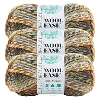 Fil Lion Brand Wool-Ease® Thick & Quick® Île Coney Fil #6 Super Bulky de acrylique/laine, 170g/ 97m, 3-CT