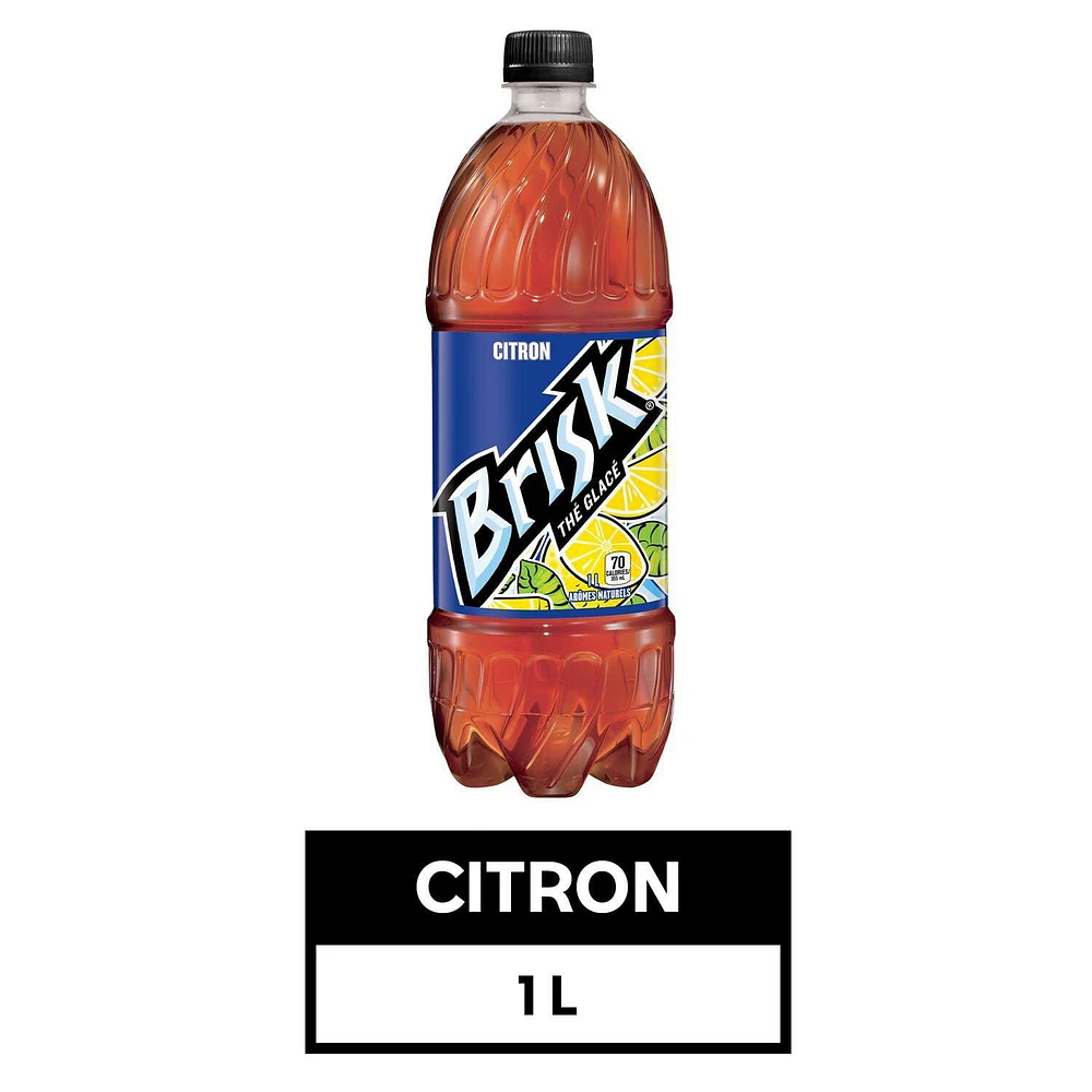 Brisk Lemon Iced Tea, 1L Bottle, 1L