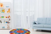 KC Cubs collection de récréation Alphabet ABC, nombres et formes apprentissage éducatif et jeu tapis rond en cercle pour enfants et enfants chambres et salle de jeux