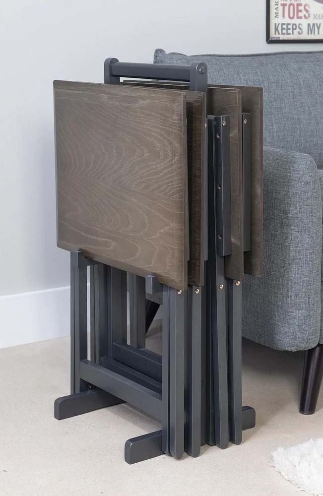 Ensemble de table plateau Monterra gris foncé