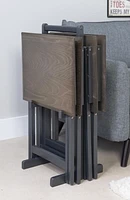 Ensemble de table plateau Monterra gris foncé