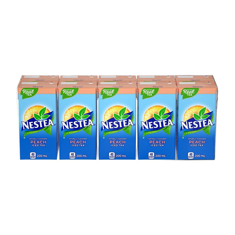 NESTEA Peach 200mL Tetra Carton, 10 Pack, 10 x 200mL