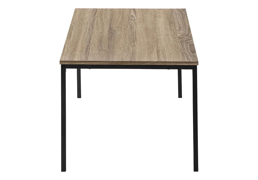 Monarch Specialties  Ensemble De Tables, Ensemble De 3 Pièces, Café, Bout, Métal Noir, Stratifié Taupe Foncé, Contemporain, Moderne