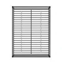 Cadre de lit-plateforme à baldaquin en métal avec tête de lit Remna de DHP, format grand lit. Noir