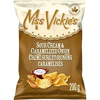 Miss Vickie's Sour Cream & Caramelized Onion flavour kettle cooked potato chips