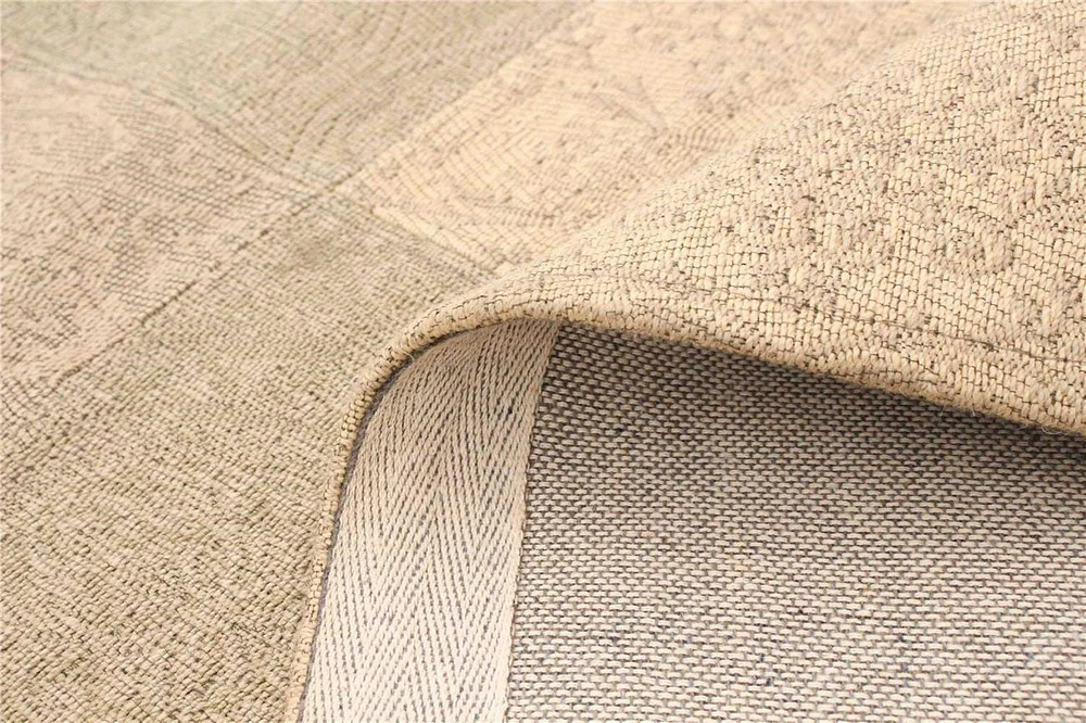 ECARPETGALLERY 5'5" x 7'6"  Transitional Collage Handmade Area Rug for Living Room, Dining Room and Bedroom in Ivory