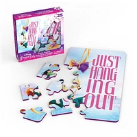 Disney Princess, puzzle spongieux en mousse de 25 pièces Just Hanging Out Rapunzel Mulan Merida, pour les enfants de 4 ans et plus