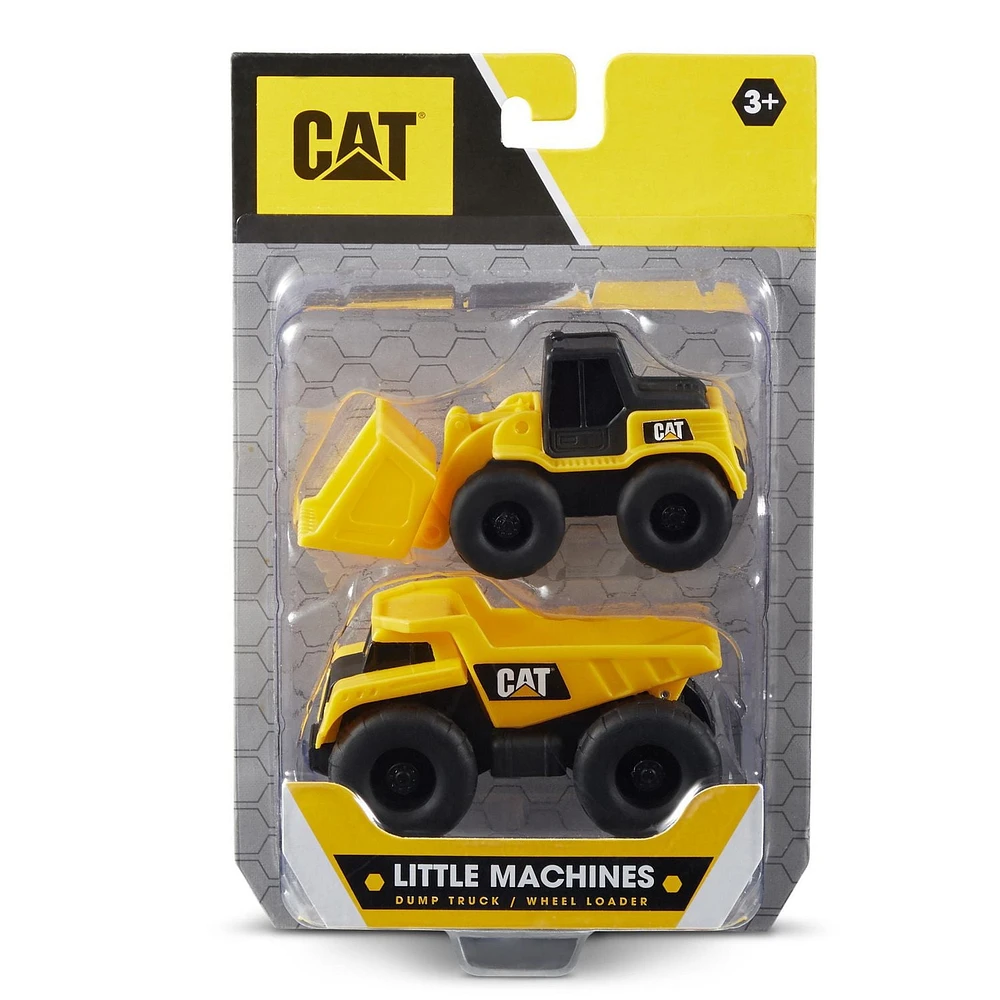 Camion à benne et chargeuse sur pneus de 2 véhicules Little Machines CAT