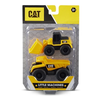 Camion à benne et chargeuse sur pneus de 2 véhicules Little Machines CAT