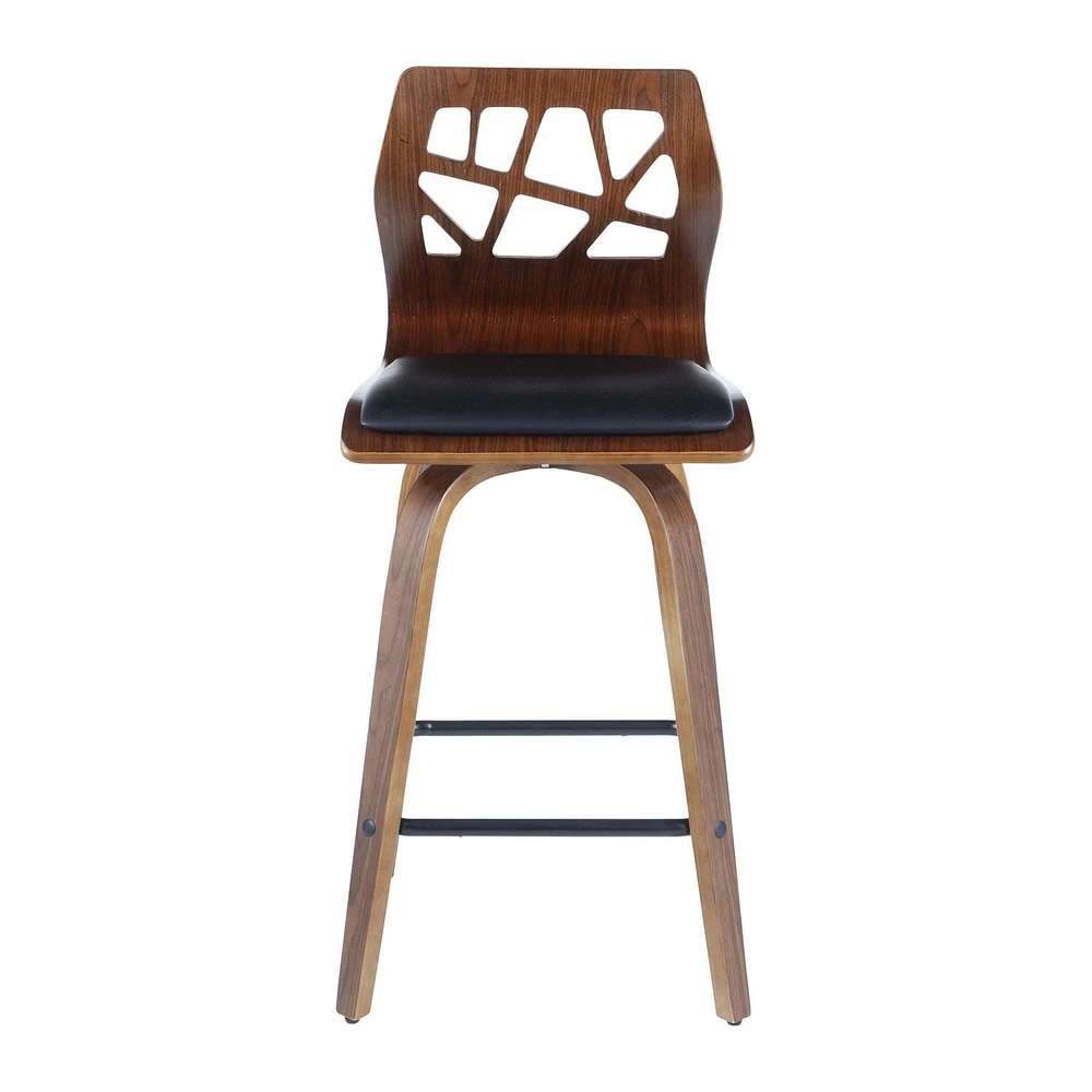 Tabouret de comptoir de comptoir moderne milieu-du-siècle Folia