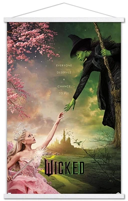 Wicked - One Sheet Wall Poster with Magnetic Frame, 22.375" x 34"